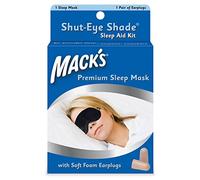 Mack's Shut Masque de sommeil avec bouchons d'oreille Noir