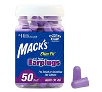 Macks Slim Fit Lot de 50 Paires de Bouchons d'oreilles Violet