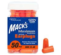 Macks un maximum de protection en mousse souple Bouchons d'oreille 50 Paire Bocal Nrr33