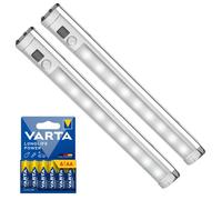 Maclean 2 lampes LED pour cuisine 9 LED SMD + 6 piles R-06 R06 AA LR06 1 5 V VARTA Longlife Power