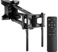 Maclean Brackets Support TV mural électrique QLED OLED LED LCD Plasma Support avec télécommande Réglage en hauteur Pour montage au-dessus de la cheminée 37-70" jusqu'à 35kg
