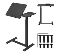 Maclean Bureau pour Ordinateur Portable pour Bureau à Domicile, Hauteur Réglable de 755 à 1108 mm | Inclinable jusqu'à 60 ° | Mobile avec roulettes | Charge Max. 30 kg | Ergonomique et Stable