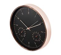 Maclean CE70 G Horloge murale avec thermomètre et hygromètre 12'' 30cm en or