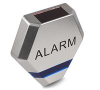 Maclean DC3200 Fake Alarm Siren System Dummy Solar Charged 3X LED Burglar Deterrent (Silver/Blue)