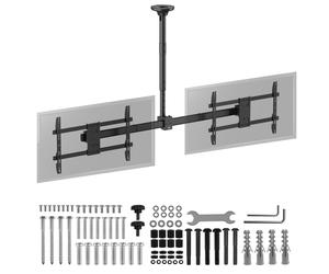 Maclean Deckenhalterung für zwei TV-Geräte max. Belastung 2x40kg 34-60"