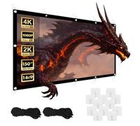 Maclean Écran de Projection Portable - Écran de Projection Portable en Polyester de qualité supérieure avec Bord Noir de 25 mm, Angle de Vision 179° et Montage Facile (150", 300 x 220 cm, 4:3)