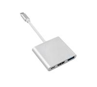 Maclean Energy Adaptateur USB 3.0 Type C Maclean MCTV-840 vers HDMI, Hub 2 ports