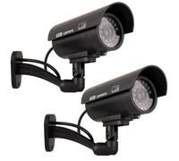 Maclean IR9000 - Caméra de surveillance simulée avec LED clignotante, couleur noire ou argentée (2)