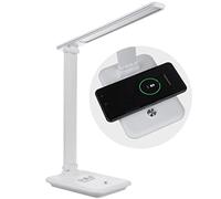 Maclean Lampe de bureau LED à intensité variable Lampe de bureau 9W avec chargeur Qi à induction MCE616 W