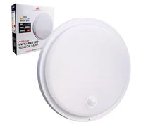 Maclean Lampe LED Plafonnier MCE525 PIR 10 W IP65 4000 K 1000 lm int./ext. Blanc Classe F