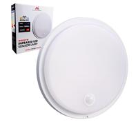 Maclean Lampe LED Plafonnier Détecteur Mouvement PIR 10W IP65 4000K 1000LM