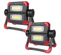 Maclean LED COB projecteur de travail, 300 lm, 3 modes d'éclairage, alimentation 4xAA, temp.couleur 6500K, MCE439 2pcs