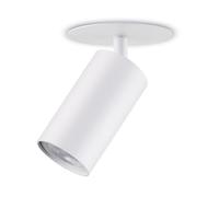 Maclean luminaire encastré/tube, spot, rond, aluminium, GU10, 55x100mm, blanc, MCE364 W