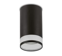 Maclean luminaire/tube apparent, spot, rond, aluminium, GU10, 55x105mm, noir, MCE361 B