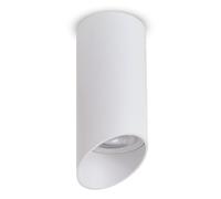 Maclean luminaria/tubo de superficie, spot, redondo, aluminio, GU10, 55x130mm, blanco, MCE360 W