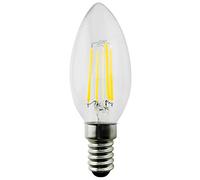Maclean Malean MCE285 WW Rétro Edison ampoule à filament LED vintage blanc chaud C37 (E14 4W 400lm)