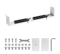 Maclean MC-107 W organiseur câbles sous bureau blanc 85,4x15x12 cm 5kg