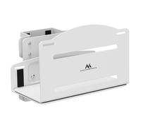 Maclean MC-116W Support Mural pour unité Centrale, réglable de 122 à 212 mm, en Acier Robuste, 10 kg, avec Sangles de Fixation pour Montage Vertical sur Un Poteau de Bureau