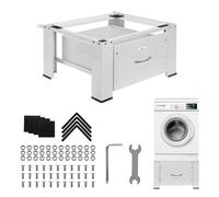 Socle pour lave-linge - Maclean - MC-117 W - Charge max. 150kg - Couleur blanc - Acier robuste