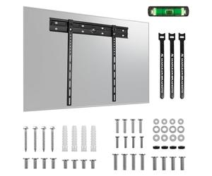 Maclean MC-123 Support Mural Ultra Plat pour téléviseur de 40 à 85" | VESA jusqu'à 600 x 400 | Charge maximale : 80 kg | Design Minimaliste | Acier revêtu par pulvérisation | Kit de Montage Complet