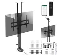 Maclean MC-125 Support TV motorisé pour Plafond et Sol 43-88" 60 kg VESA 600 x 400 Télécommande Contrôle Vocal Alexa Google Home App Tuya Système Anti-Collision Design élégant Acier Noir