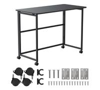 Maclean MC-1250 B Bureau pliant noir 100x50 cm, 75 cm haut, 50 kg