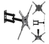 Maclean Support TV Mural Réglable 32-55 Pouces VESA 25 kg Noir