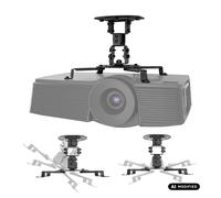 Maclean Support de Plafond pour projecteurs, capacité de Charge : 13,5 kg (Noir)