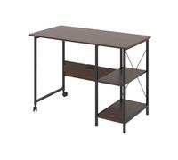 Maclean MC-411 B loft Bureau Pliant Dimensions 107x45x75cm Max - 150 kg avec Plateau Couleur Noyer foncé