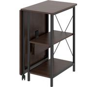 Maclean MC-411 B loft Bureau Pliant Dimensions 107x45x75cm Max - 150 kg avec Plateau Couleur Noyer foncé