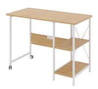 Maclean MC-411 W Bureau Pliant loft Dimensions 107x45x75 cm Max - 150 kg avec Plateau Couleur hêtre Clair