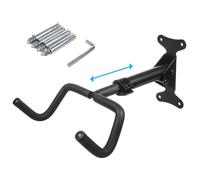 Maclean MC-431 Support mural pour vélo horizontal acier charge max. 30 kg