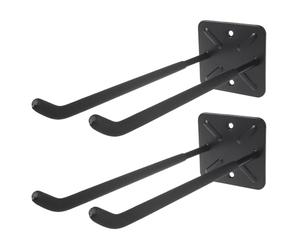 Maclean MC-436 Jeu de 2 supports muraux Maclean pour outils roues échelle vélo acier charge max 70kg