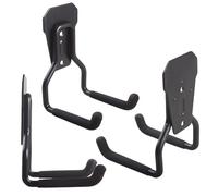 Maclean MC-439 Support mural en acier pour garage, noir, pour suspendre pneus, roues, échelles, tuyaux d'arrosage et outils, capacité de charge 35 kg, montage facile (3)