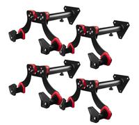 Maclean MC-449 4 supports muraux pour vélos, acier, 30 kg, distance 29-39 cm