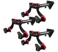Maclean MC-449 Support mural vélo - Lot de 3, charge max 30 kg, acier noir