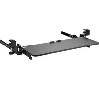 Maclean MC-462 Tiroir clavier réglable 67x24cm pour montage sous table avec support de serrage en C Support de clavier d'ordinateur Charge maximale : 5 kg, réglage de la position