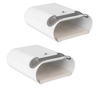 Maclean MC-466 - Support mural vélo, lot de 2, 25 kg, blanc