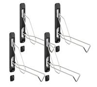 Maclean MC-471 : support mural vertical, pivotant et rabattable pour vélos, réglable en hauteur sur 5 niveaux, capacité de charge de 35 kg, en acier, pour vélos de 20 à 29 pouces (4)