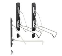 Maclean MC-471 : support mural vertical, pivotant et rabattable pour vélos, réglable en hauteur sur 5 niveaux, capacité de charge de 35 kg, en acier, pour vélos de 20 à 29 pouces (3)