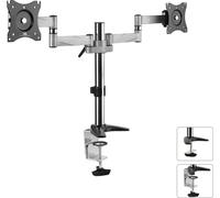Maclean MC714 2 Plateau - Support de Moniteur 13"- 27" 360° Support à Double LCD Monitor LED VESA 75x75 100x100