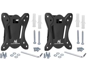 Maclean MC-715 poignée TV Support LCD LED Monitor Plasma TV 13" a 27" VESA 75x75 100x100 25kg Design Mince supplémentaire (Lot de 2)