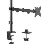 Bras de support Simple à fixation pour écran Hauteur réglable Acier Noir 17-32"