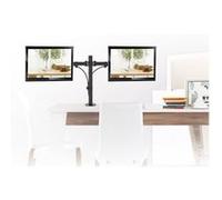 Maclean MC-754 - Kit de montage - pour 2 écrans LCD - noir - Taille d'écran : 13"-32" - montrable sur bureau Noir G