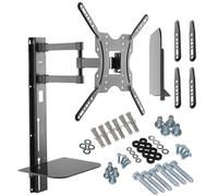 Support mural pour téléviseur avec étagère pour DVD Support VESA 100-400