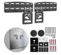 Maclean MC-806 N Support Mural TV Compatible avec Samsung Neo QLED Crystal UHD The Frame - 43"-85" jusqu'à 60 kg - Technologie No Gap + nivellement 3° - Noir