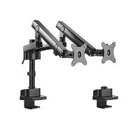 Maclean MC-812 Support de Moniteur Double avec Ressort à gaz Support de Bureau Bras de Moniteur Support de Moniteur VESA 75x75 100x100 17"-32" pour 2 moniteurs (2moniteurs)