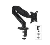 Maclean MC-860 Support Bureau pour Écran Plat 13"-27" (33-68.6cm) Noir, VESA 75x75/100x100mm, Charge Max. 8kg, Montage Vis, Hauteur 400mm