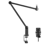 Maclean Pied micro MC-898 – gestion des câbles intégrée, bras pivotant, fixation de table, 1 kg