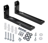 Support universel pour micro-ondes Maclean avec bras télescopiques jusqu'à 30kg (Noir) Noir G